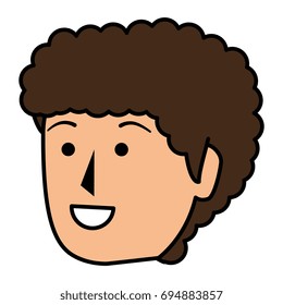 young man head avatar character