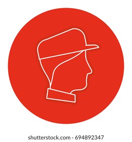 young man head avatar character