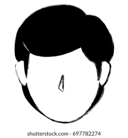 young man head avatar character