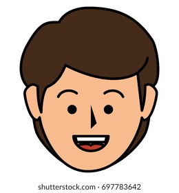 young man head avatar character