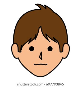 young man head avatar character