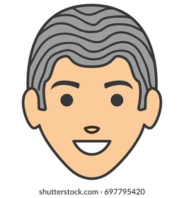 young man head avatar character