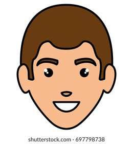 young man head avatar character