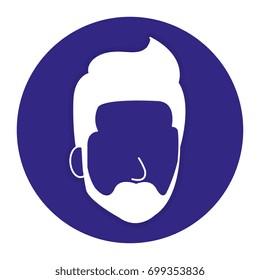 young man head avatar character