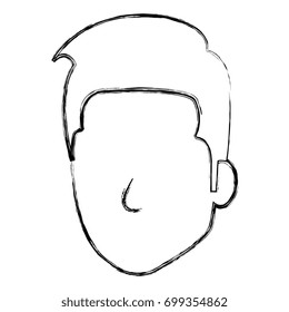 young man head avatar character