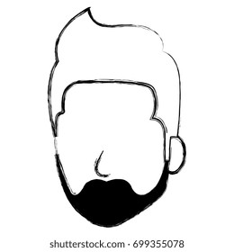 young man head avatar character