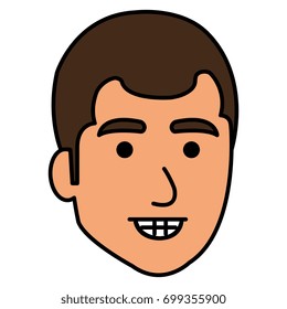young man head avatar character