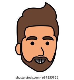 young man head avatar character