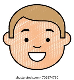 young man head avatar character