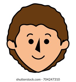 young man head avatar character