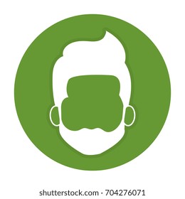 young man head avatar character