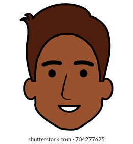 young man head avatar character