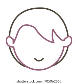 young man head avatar character