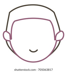young man head avatar character