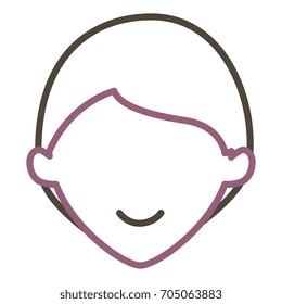 young man head avatar character