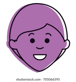 young man head avatar character
