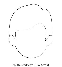 young man head avatar character