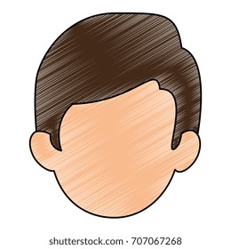 young man head avatar character