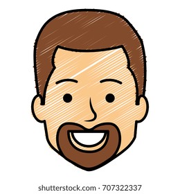 young man head avatar character