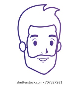 young man head avatar character