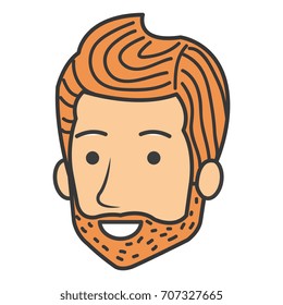 young man head avatar character