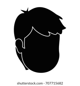 young man head avatar character