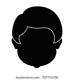young man head avatar character