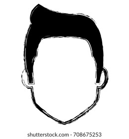 young man head avatar character