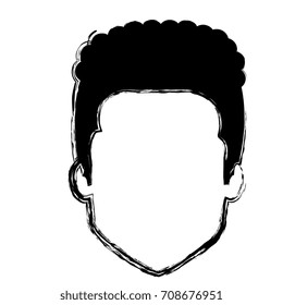 young man head avatar character