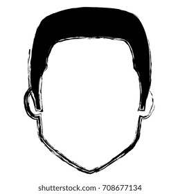 young man head avatar character