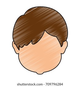 young man head avatar character