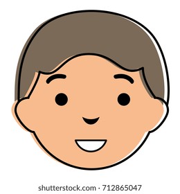 young man head avatar character