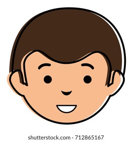 young man head avatar character