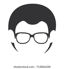 young man head avatar character