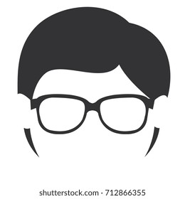 young man head avatar character
