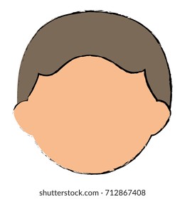 young man head avatar character