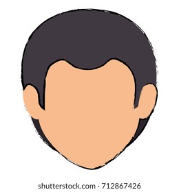 young man head avatar character
