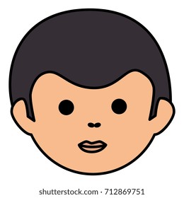 young man head avatar character