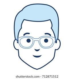 young man head avatar character