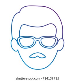 young man head avatar character