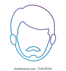 young man head avatar character