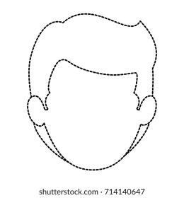 young man head avatar character