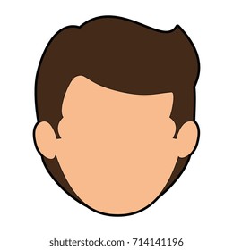 young man head avatar character