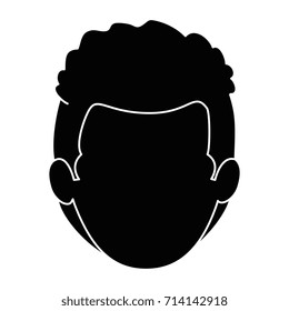 young man head avatar character