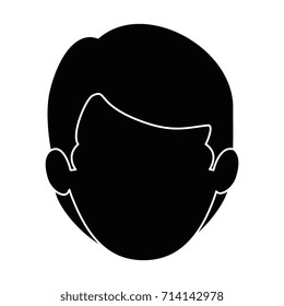young man head avatar character