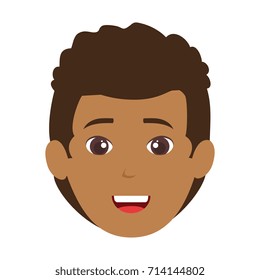 young man head avatar character