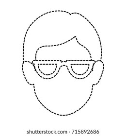 young man head avatar character