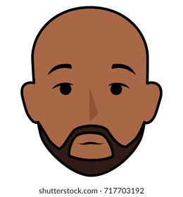 young man head avatar character