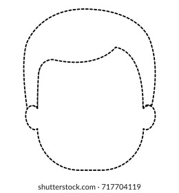 young man head avatar character