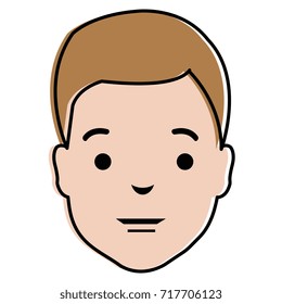 young man head avatar character